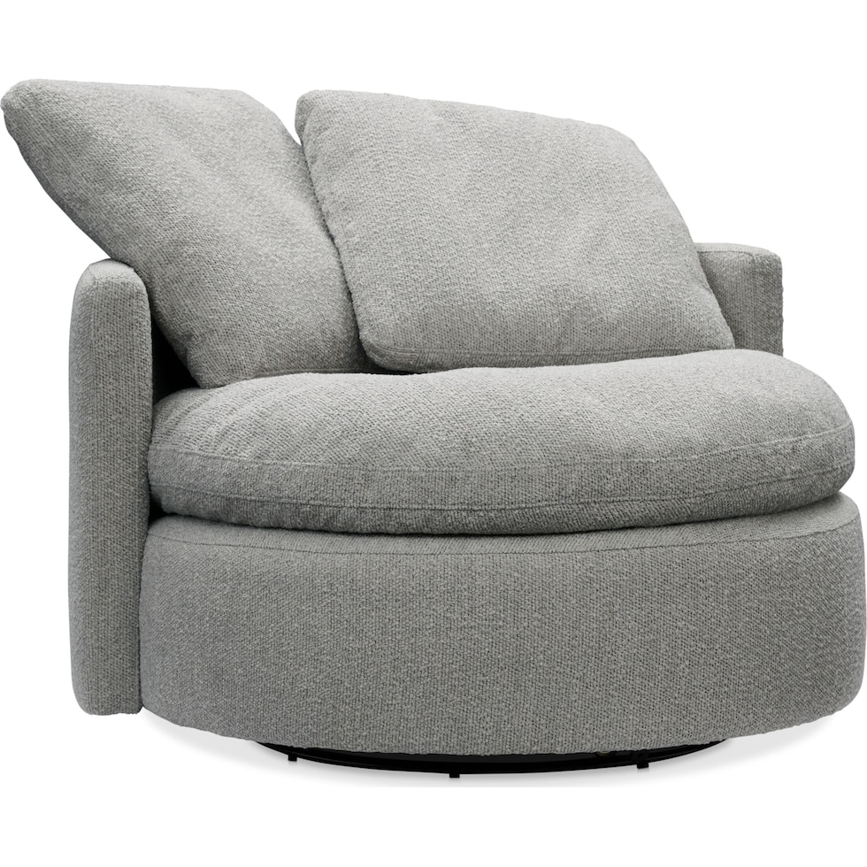 solana gray accent chair   