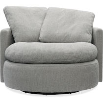 solana gray accent chair   