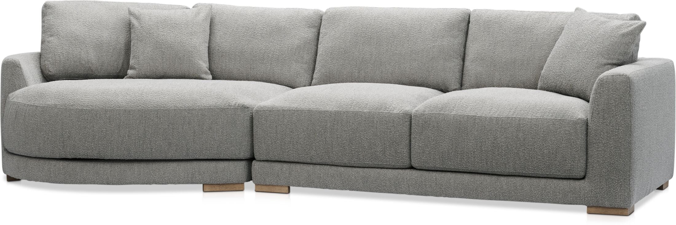 +Sola。 Solana 4-Piece Sectional with Cuddler | Value City Furniture