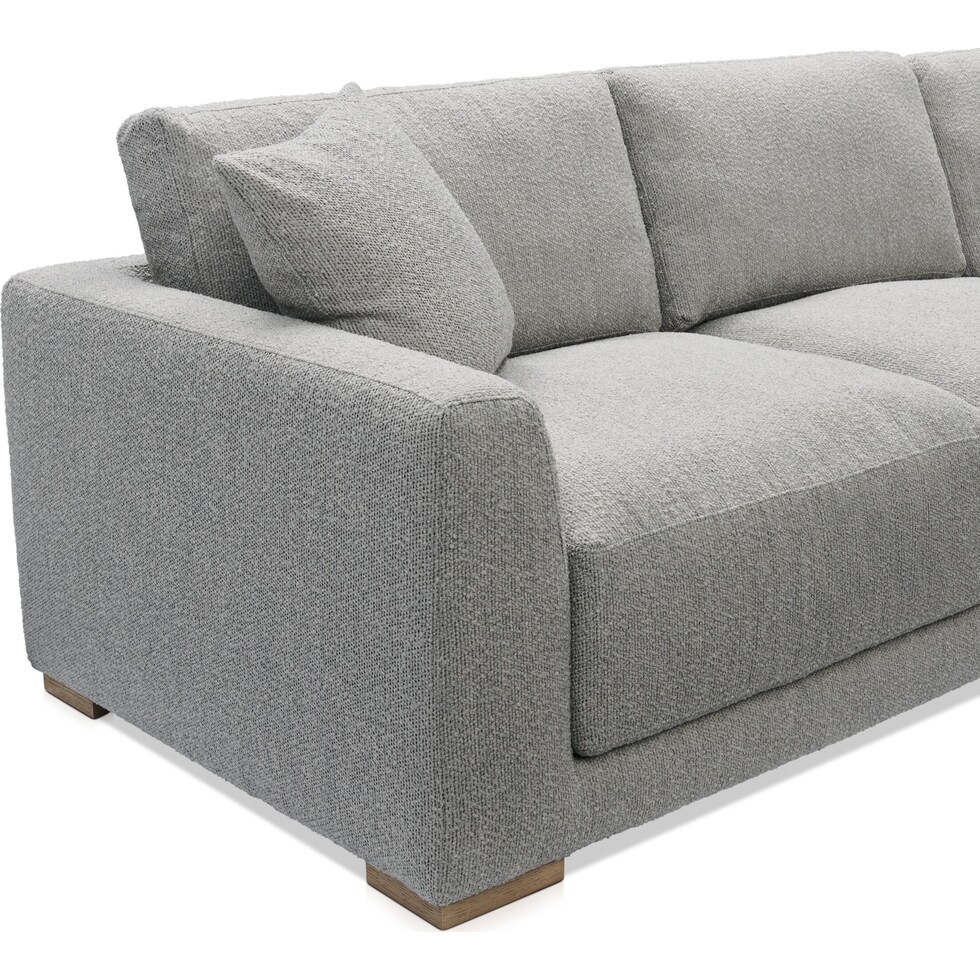 solana gray sectional   