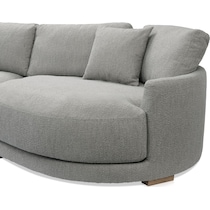 solana gray sectional   
