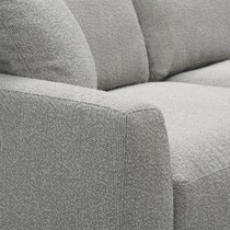 solana gray sectional   
