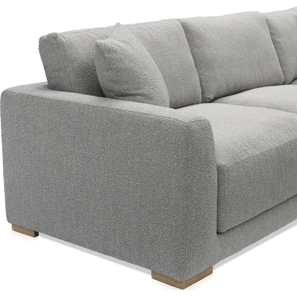 solana gray sectional   