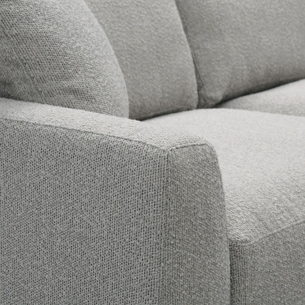 solana gray sectional   