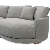 solana gray sectional   
