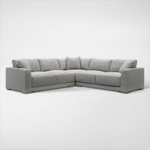 solana gray sectional   