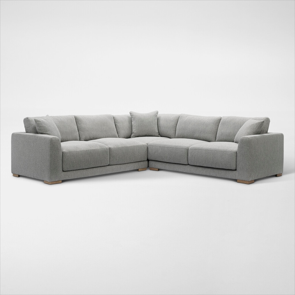 solana gray sectional   