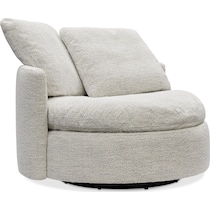 solana white accent chair   