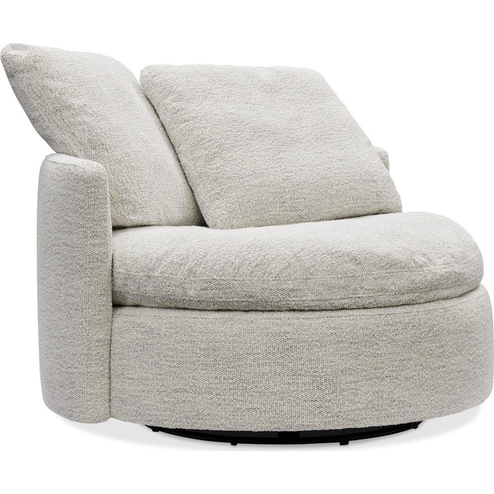 solana white accent chair   