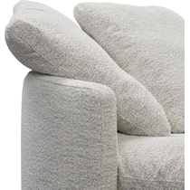 solana white accent chair   