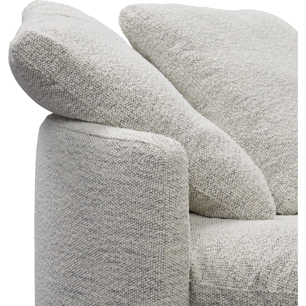 solana white accent chair   