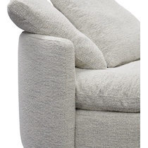 solana white accent chair   