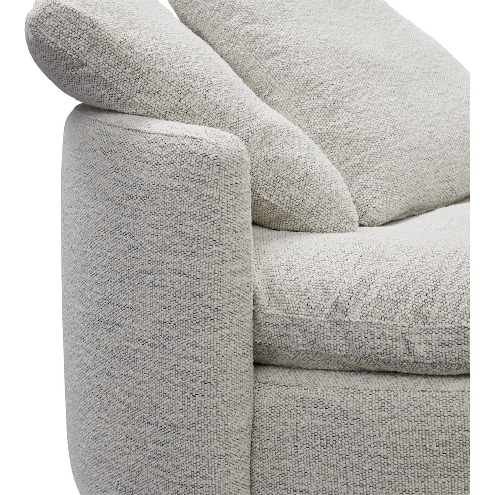 solana white accent chair   