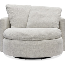 solana white accent chair   
