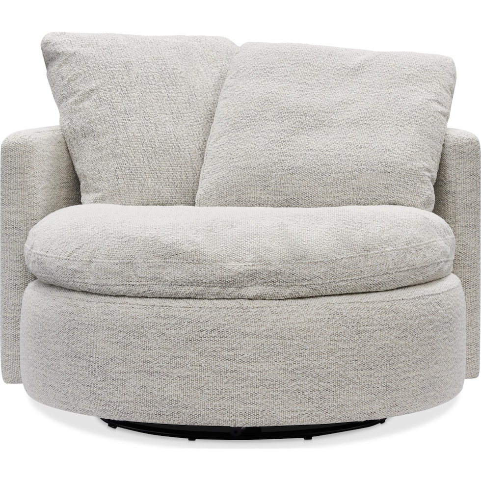 solana white accent chair   