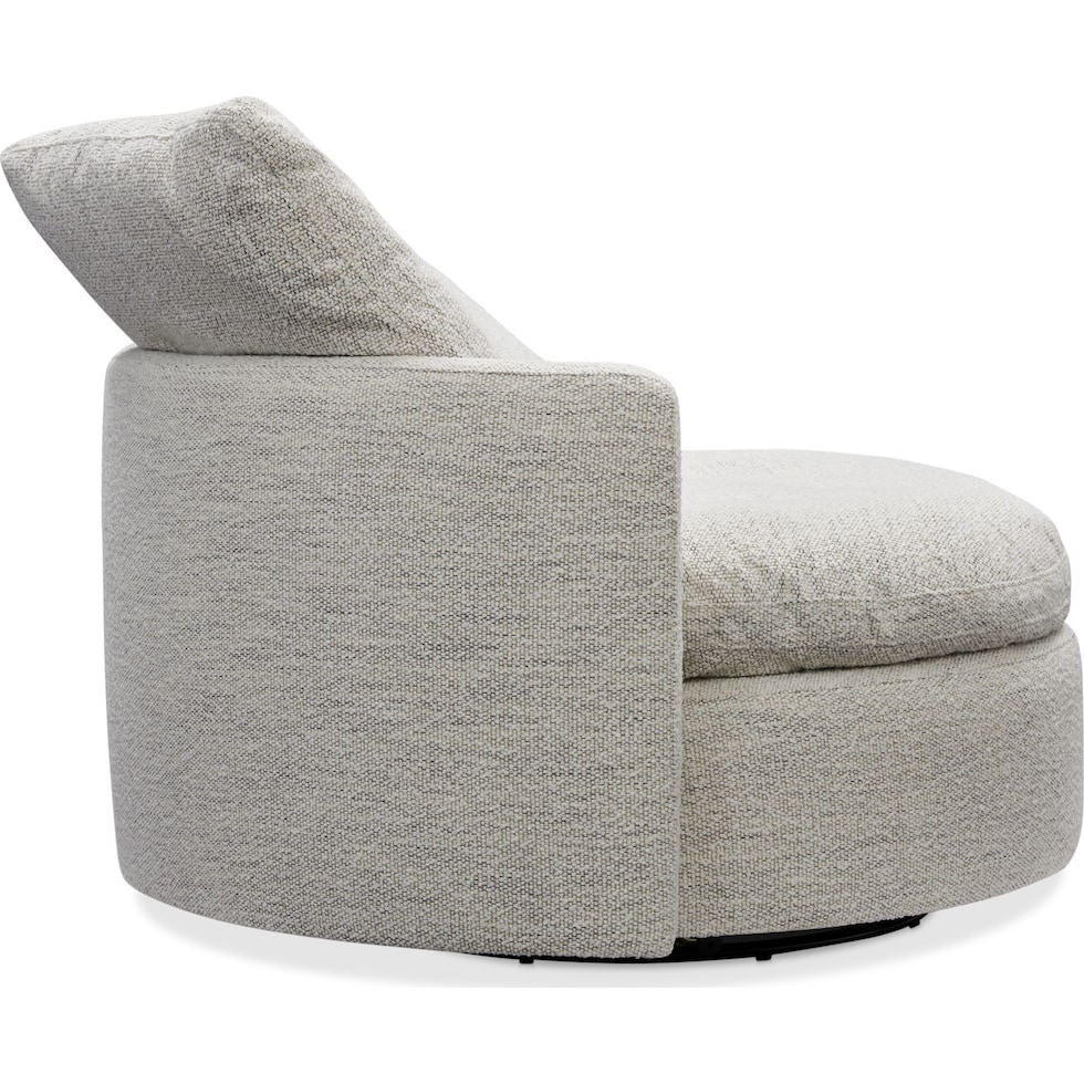 solana white accent chair   