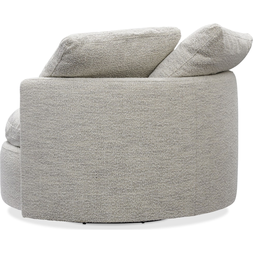 solana white accent chair   