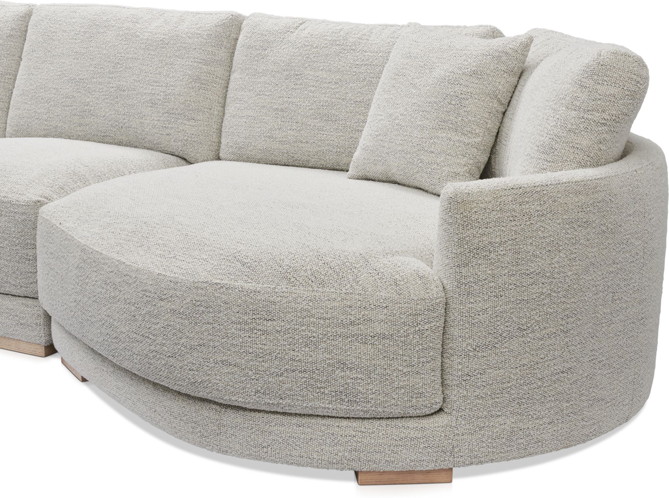 Solana 2-Piece Sectional with Right-Facing Cuddler - Ivory