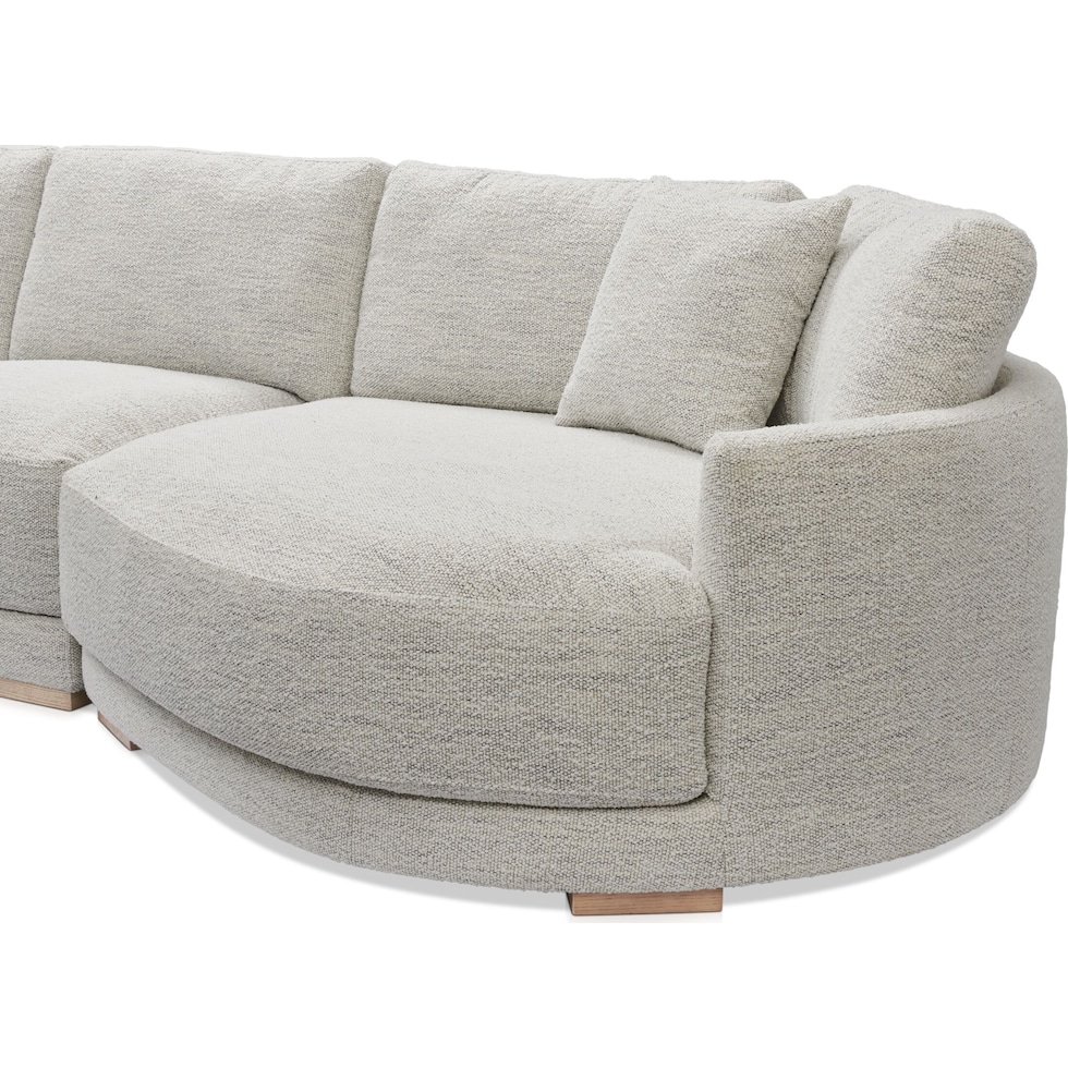 solana white sectional   