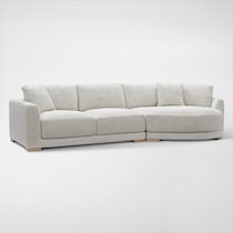 solana white sectional   
