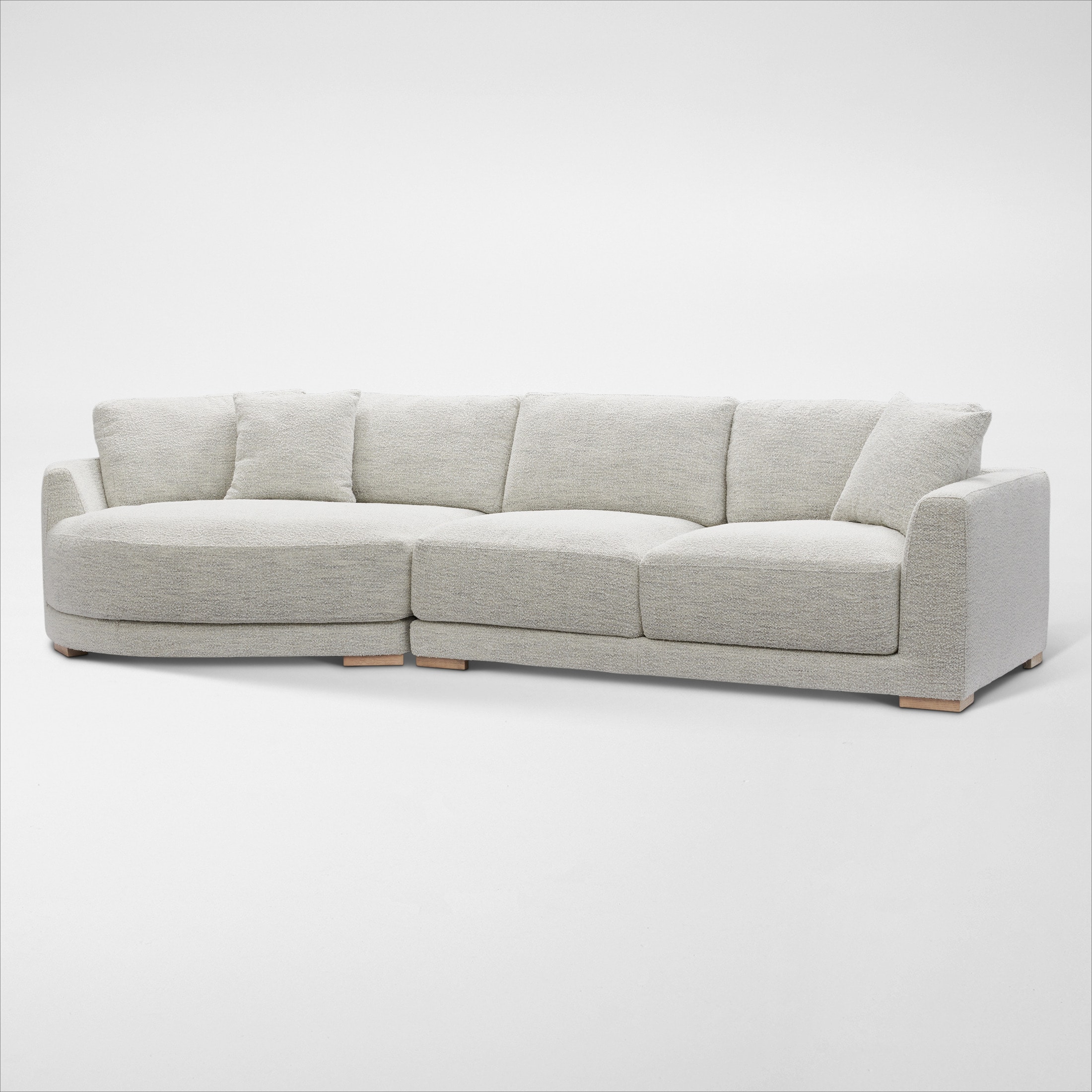 +Sola。 Solana 2-Piece Sectional with Left-Facing Cuddler - Ivory