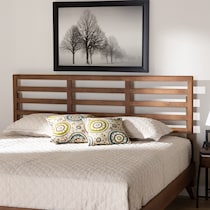 solange dark brown king headboard   
