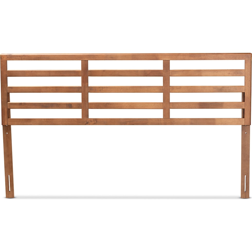 solange dark brown king headboard   