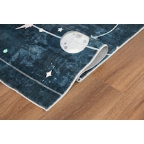 solar system black area rug  x    