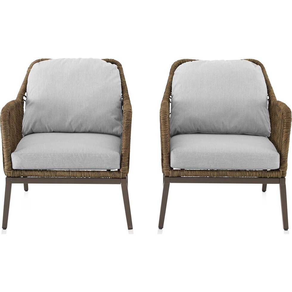 solara gray outdoor chair set   