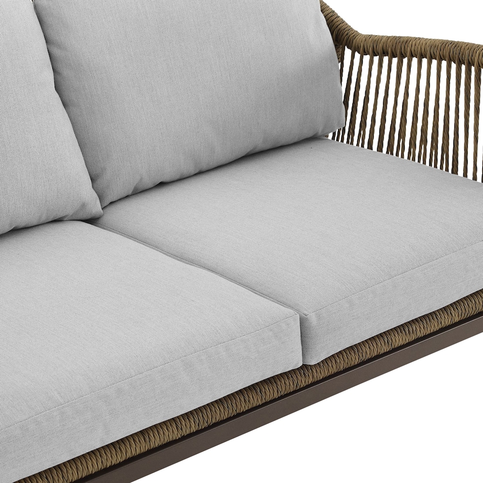 solara gray outdoor loveseat set   