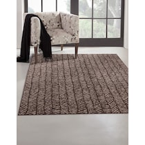 soleil dark brown area rug  x    