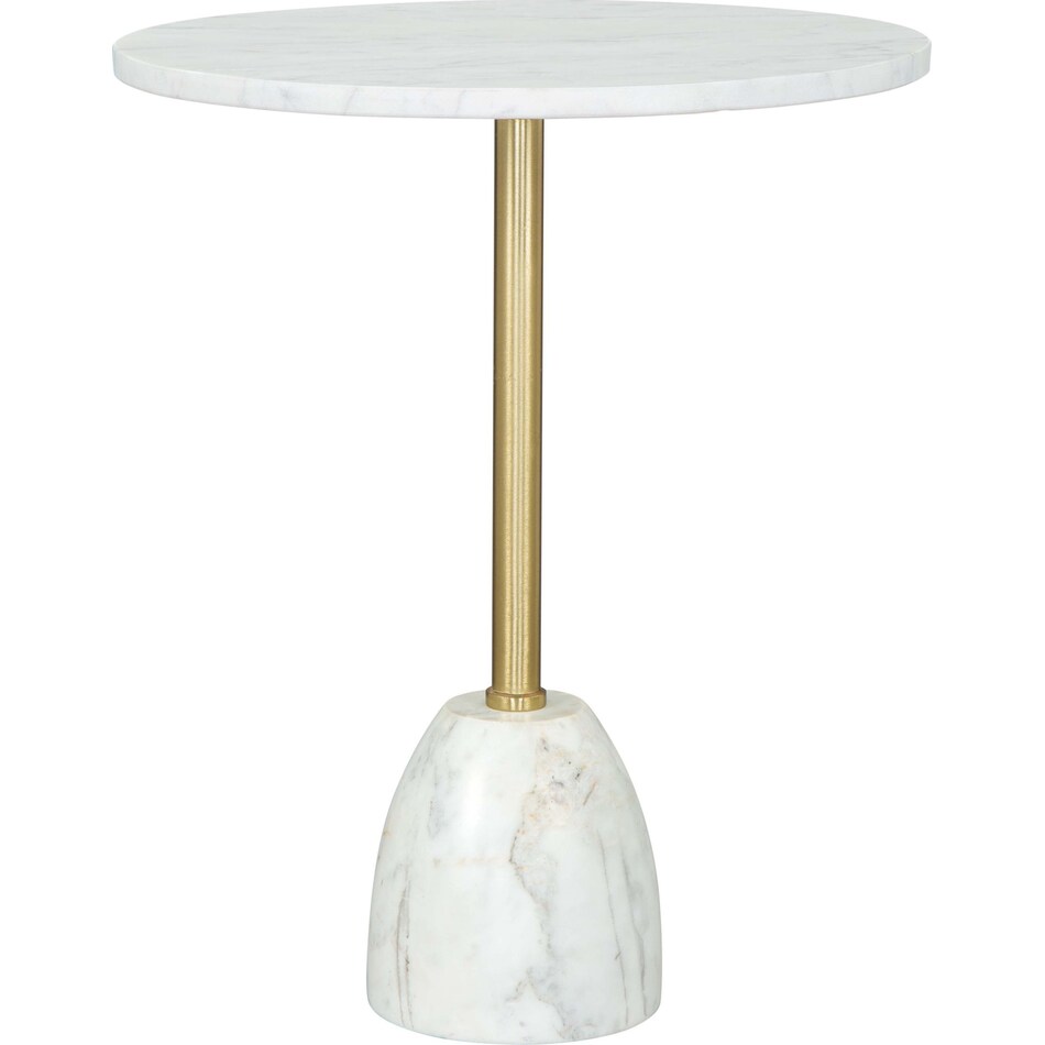 solidendra white gold side table   