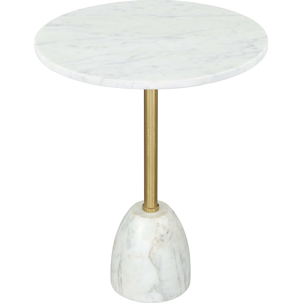 solidendra white gold side table   