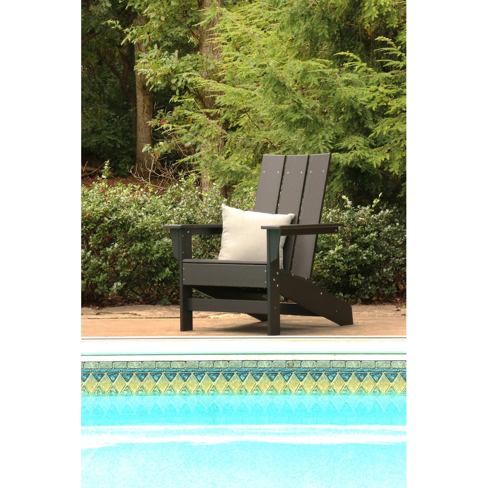 solstice outdoor black outdoor chair   