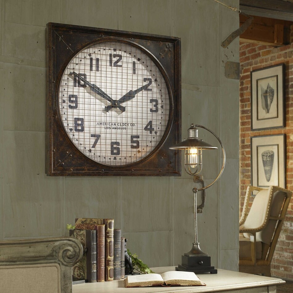 solveig dark brown wall clock   