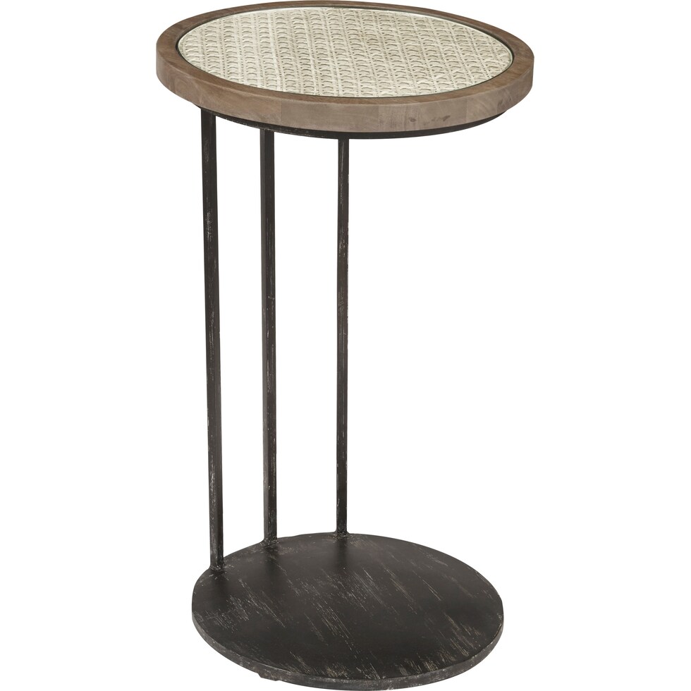 somerset dark brown end table   