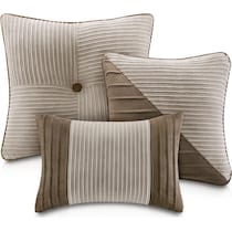 sonia light brown queen bedding set   