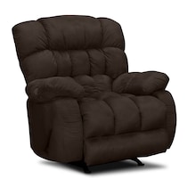 sonic dark brown rocker recliner   