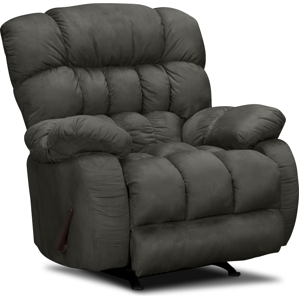 sonic gray rocker recliner   