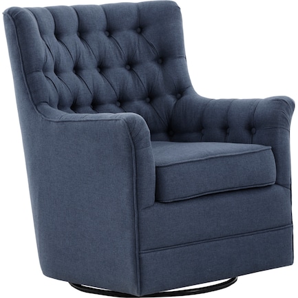 Sonnet Swivel Glider Chair - Blue