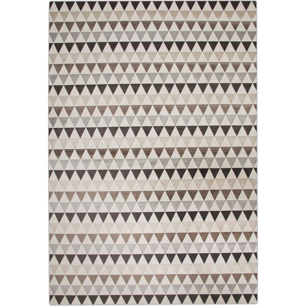 sonoma ivory chocolate light brown area rug ' x '   