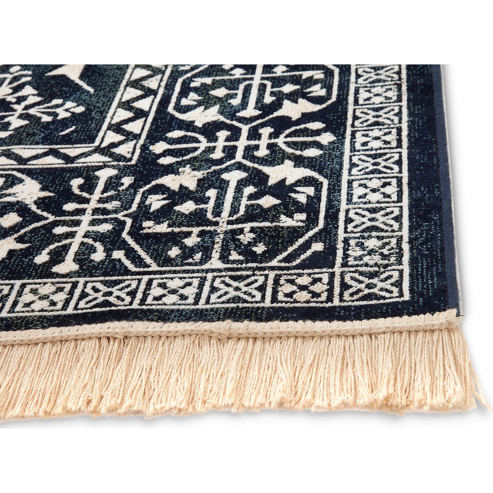 sonoma traditional navy blue area rug  x    