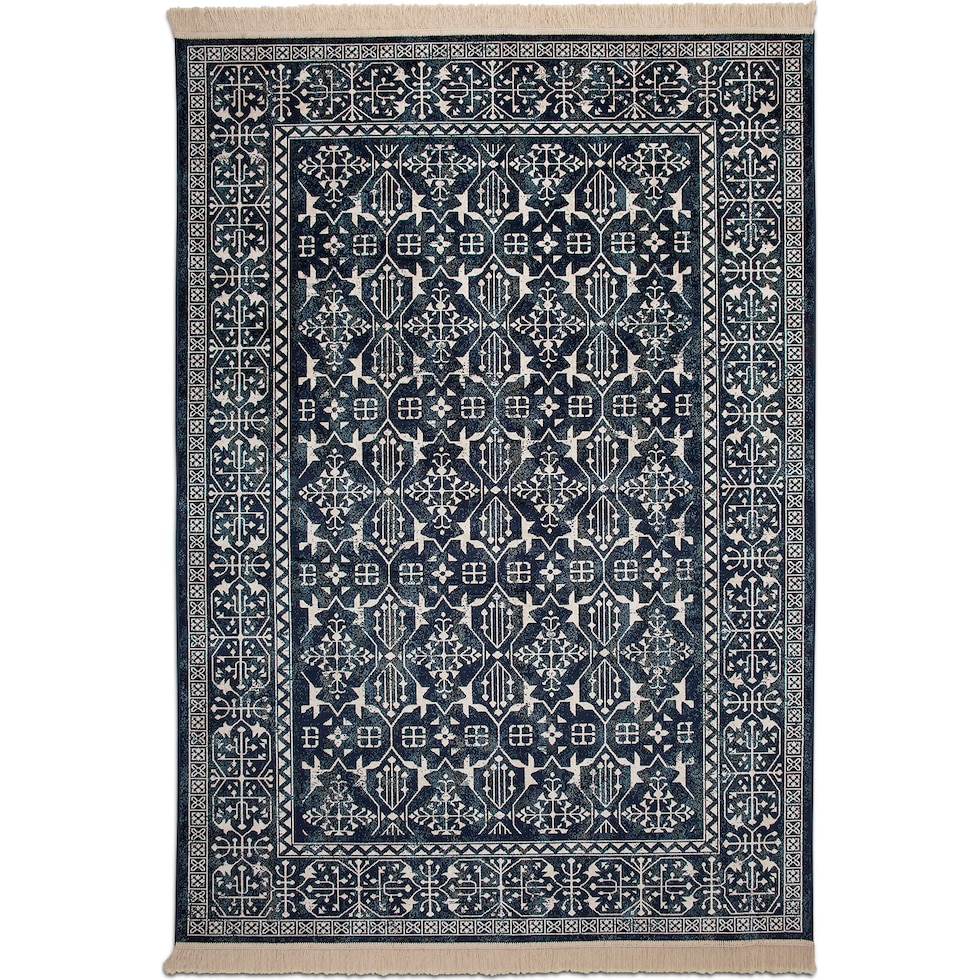 sonoma traditional navy blue area rug  x    