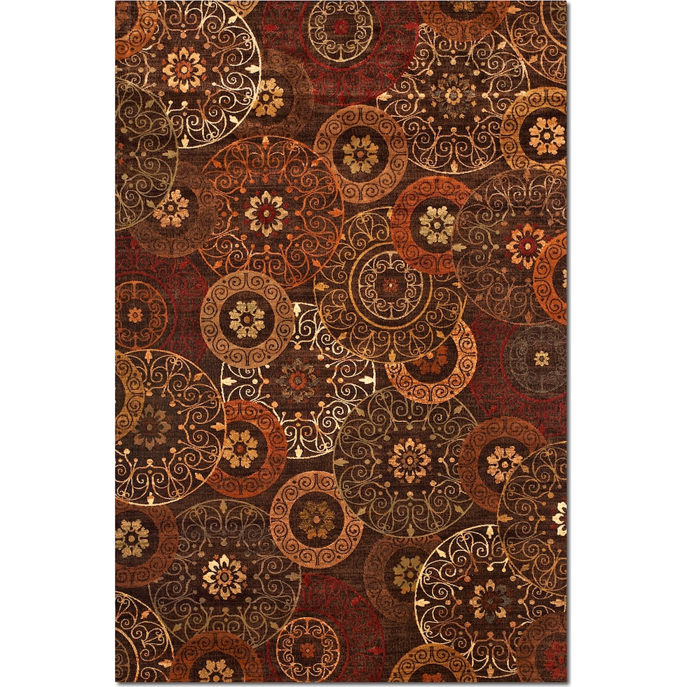 sonoma tyler red beige sage chocolate area rug  x    