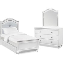 sophia youth white  pc full bedroom   