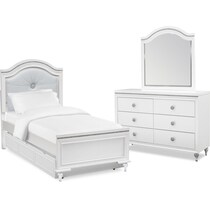sophia youth white  pc twin bedroom   