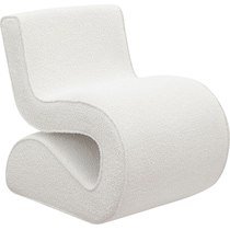 sophia white accent chair   
