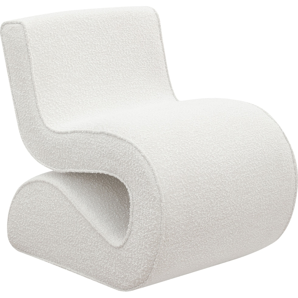 sophia white accent chair   