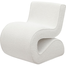 sophia white accent chair   