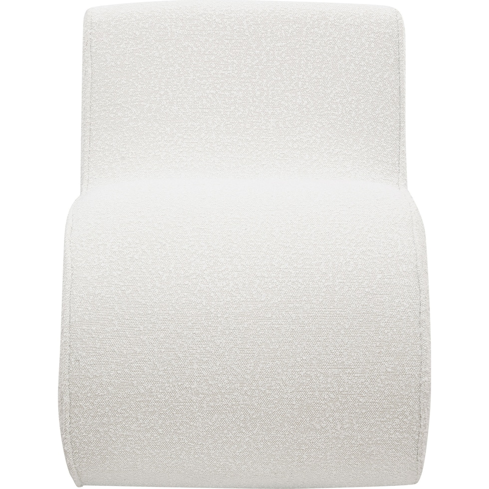 sophia white accent chair   